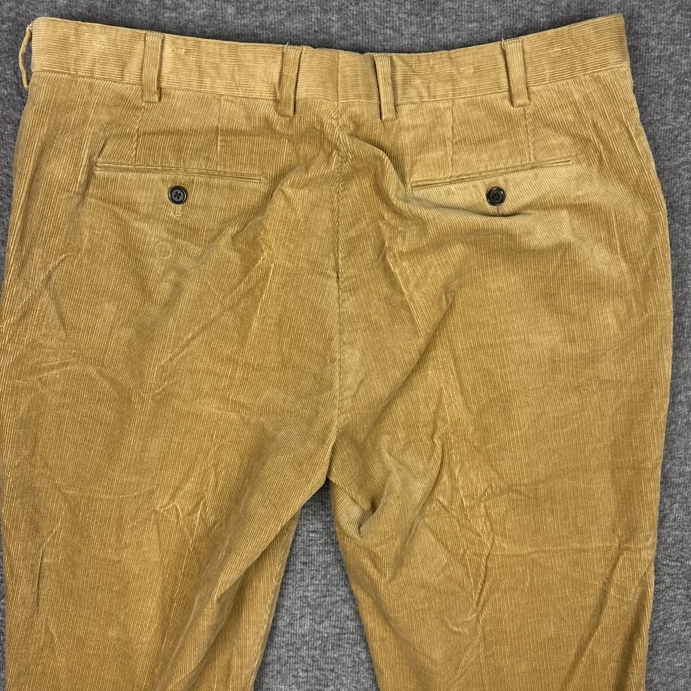 Polo Ralph Lauren Corduroy Pants Mens 38x28* Brown Stretch Vintage Preppy Office